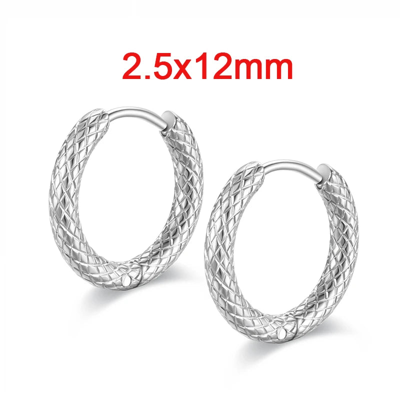 Stainless Steel Hoop Earrings