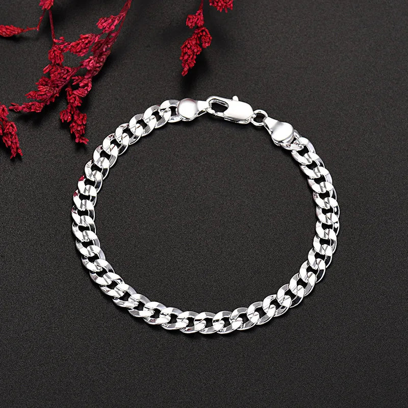 Conjunto Sterling Silver Bracelets-Neckalces