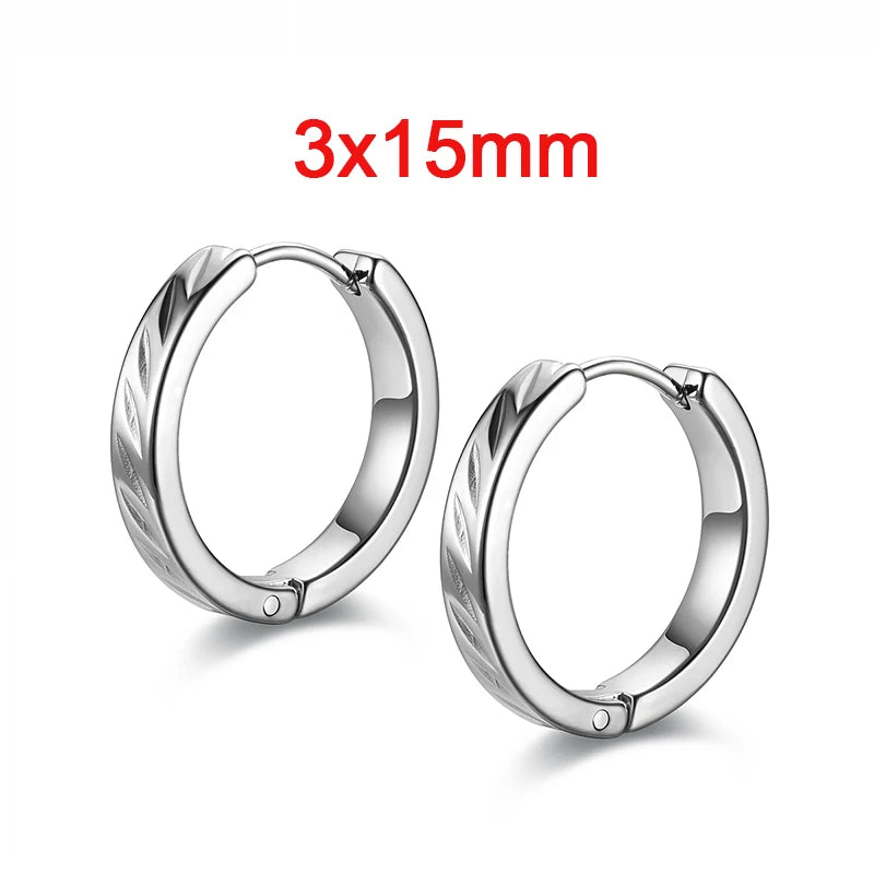 Stainless Steel Hoop Earrings