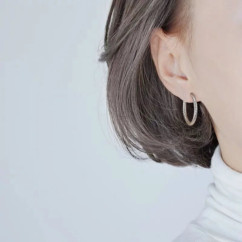 Stainless Steel Hoop Earrings