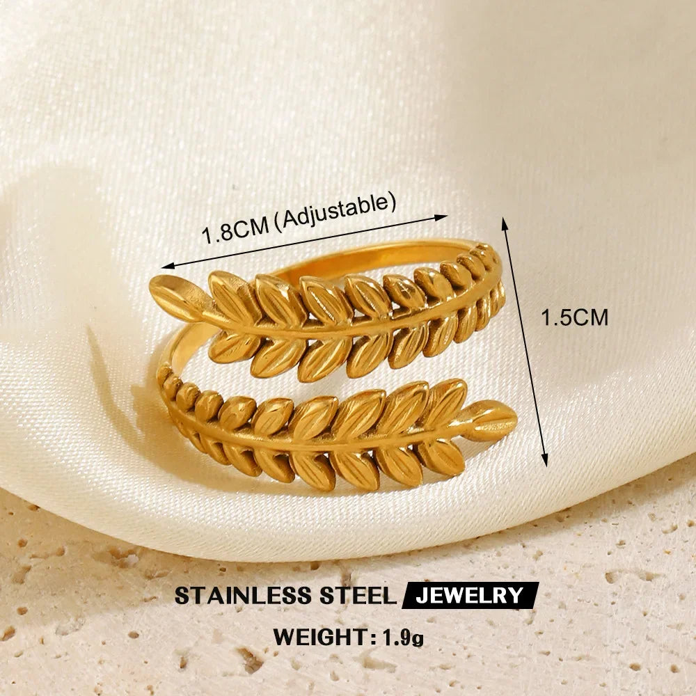 Gold Color Stainless Steel Rings