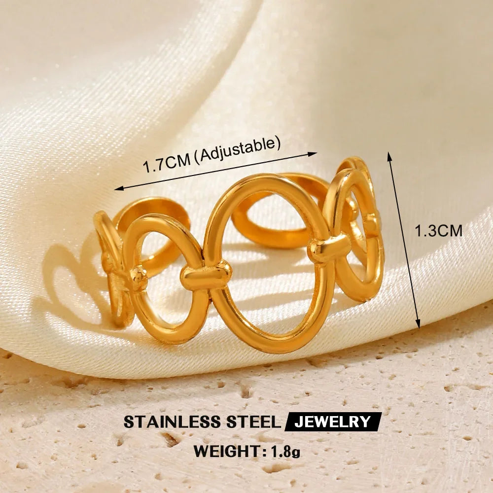 Gold Color Stainless Steel Rings