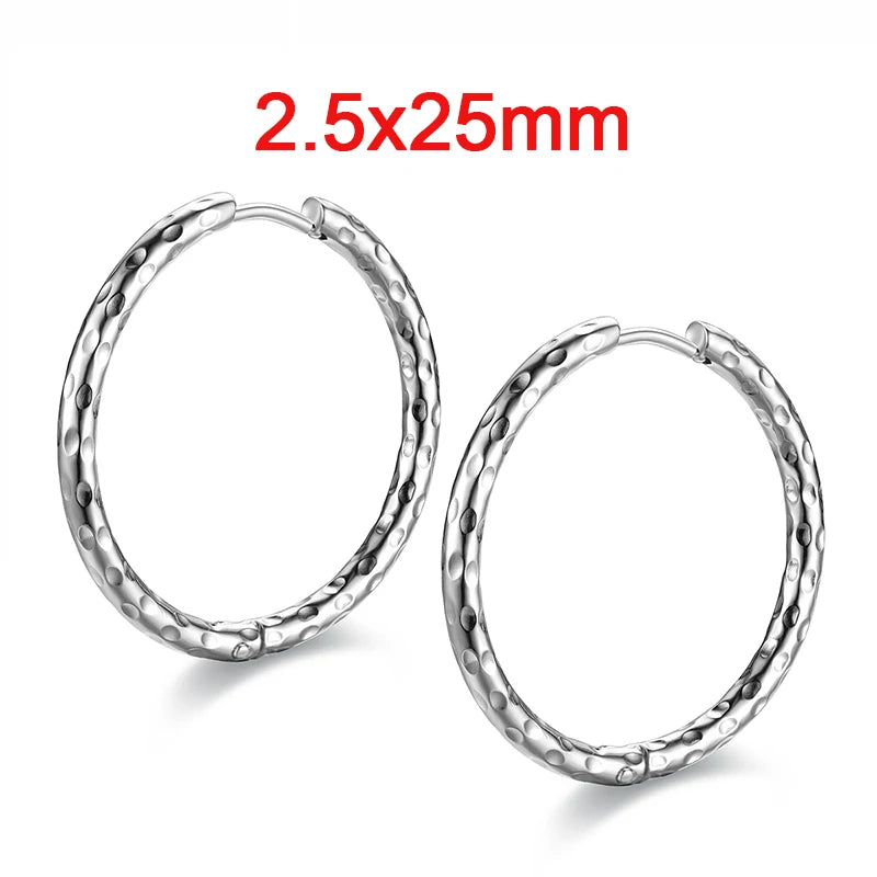 Stainless Steel Hoop Earrings