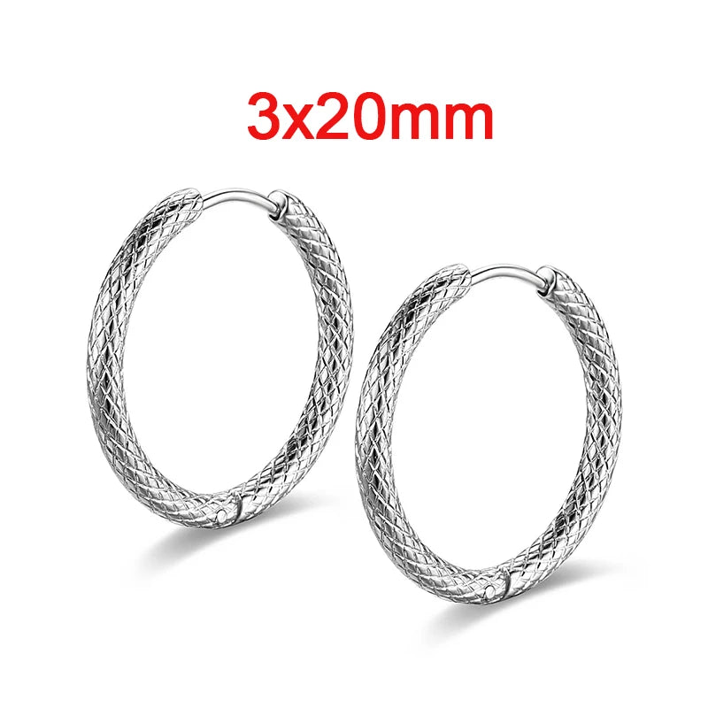 Stainless Steel Hoop Earrings