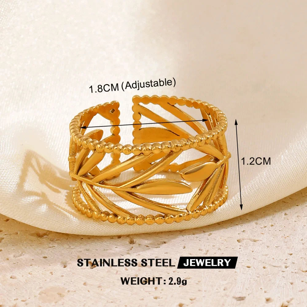 Gold Color Stainless Steel Rings