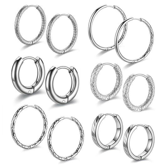 Stainless Steel Hoop Earrings