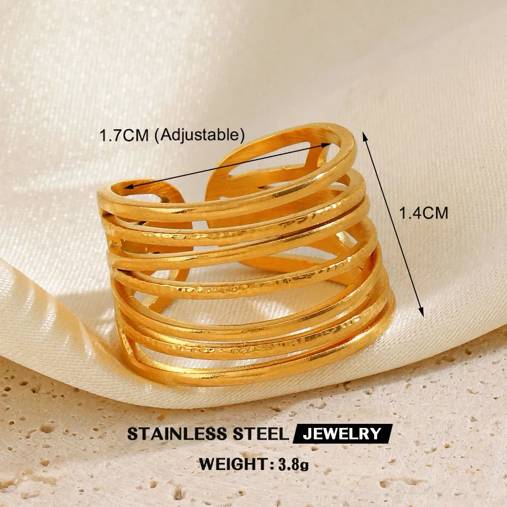 Gold Color Stainless Steel Rings