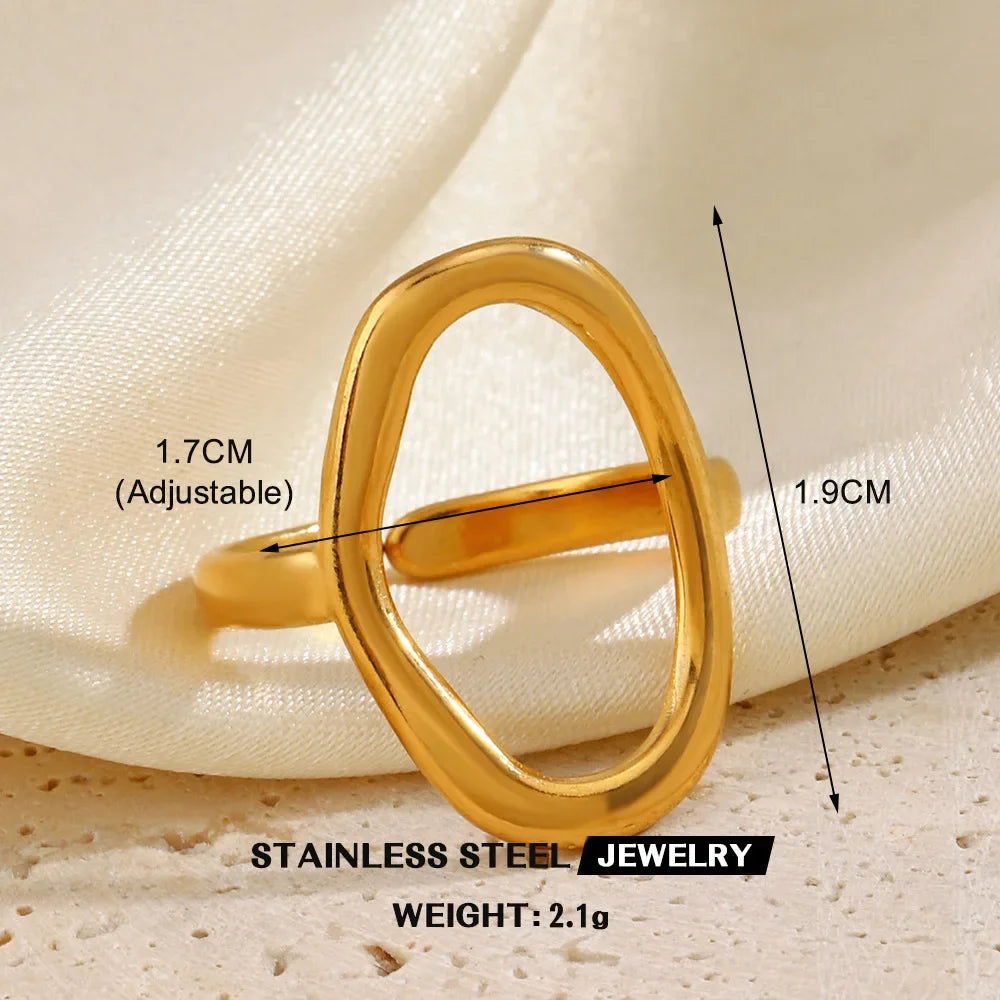 Gold Color Stainless Steel Rings