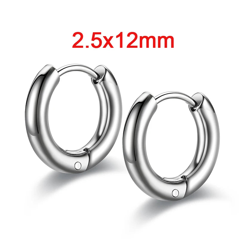 Stainless Steel Hoop Earrings