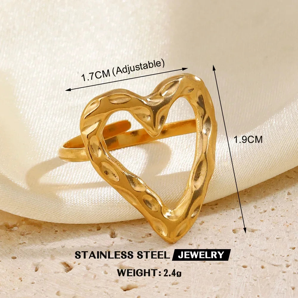 Gold Color Stainless Steel Rings