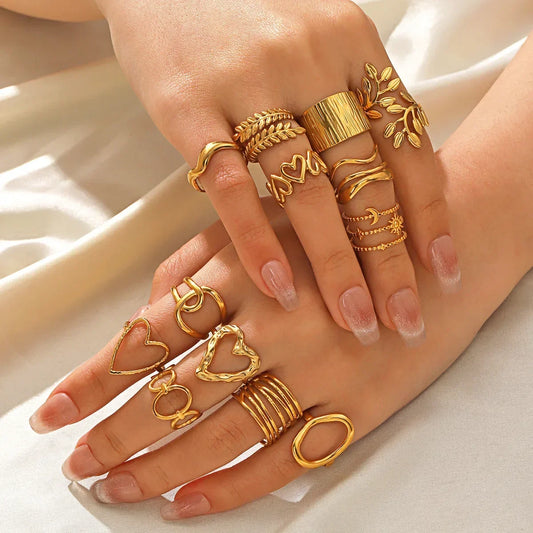 Gold Color Stainless Steel Rings