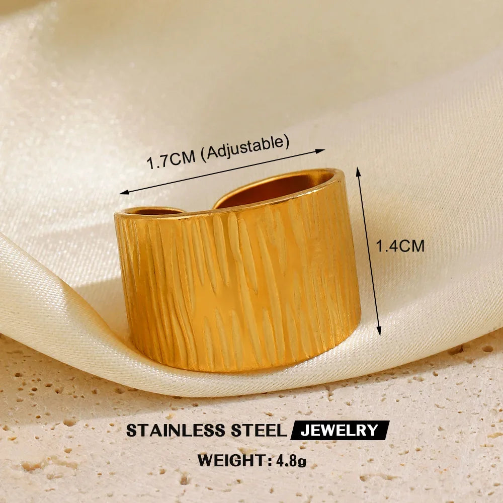 Gold Color Stainless Steel Rings